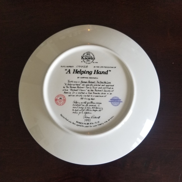 Norman Rockwell plate - Picture 3 of 4
